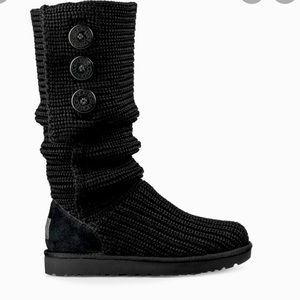 UGG® Classic Cardy Button Detailed Knit Boots